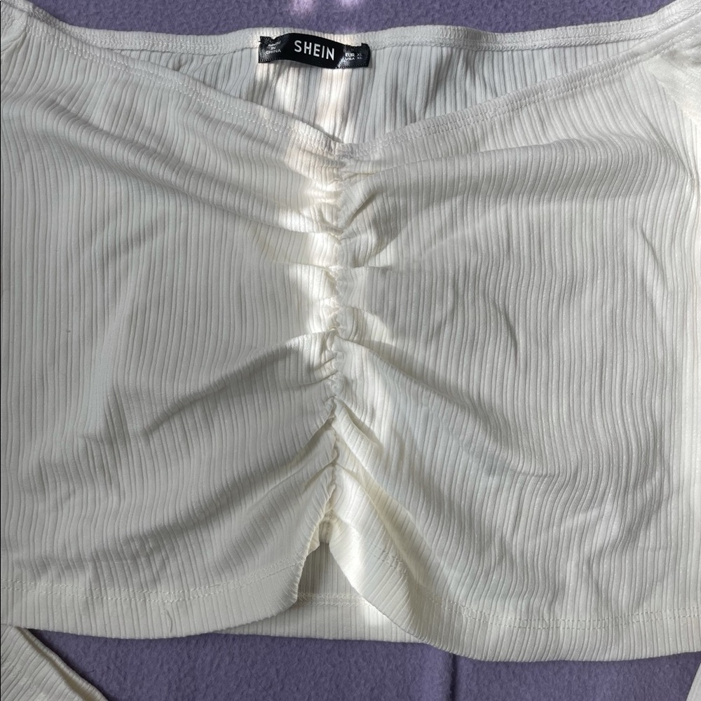 Juniors Shein scrunch crop top